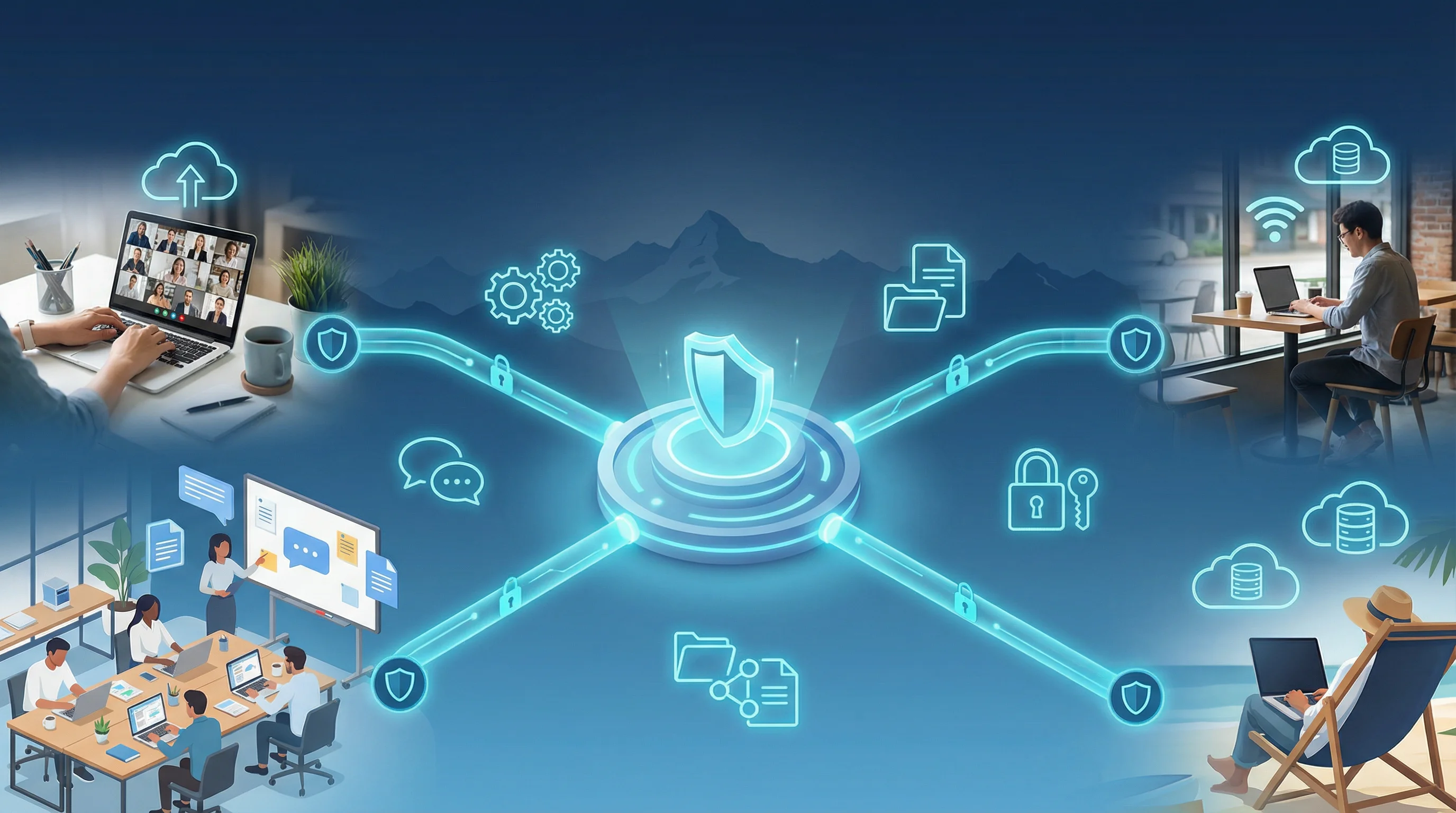 Remote-Work-Infrastruktur: Sichere und produktive Arbeit von überall